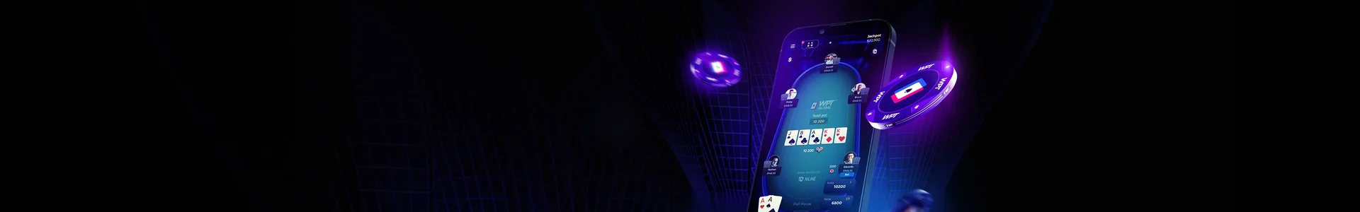 WPT Global手机端内容界面展示